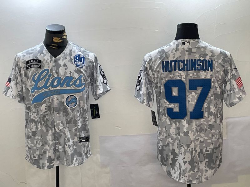 Men Detroit Lions #97 Hutchinson Nike Arctic Camo 2024 Salute to Service Limited NFL Jersey style 6->detroit lions->NFL Jersey